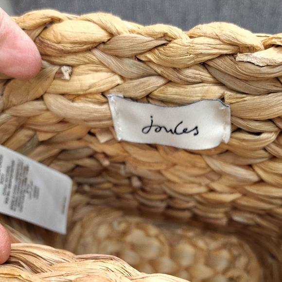 Joules Tan and Navy Woven Tote - Picture 6 of 6